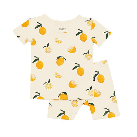 Kyte Baby Short Sleeve Pajamas in Lemon - Princess and the Pea Boutique