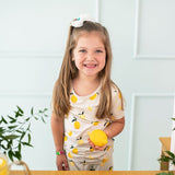 Kyte Baby Short Sleeve with Pants Pajamas in Lemon - Princess and the Pea Boutique