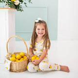 Kyte Baby Short Sleeve with Pants Pajamas in Lemon - Princess and the Pea Boutique