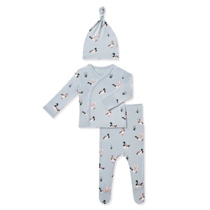 Kyte Baby Take Me Home Set with Cap in Mallard Duck - Princess and the Pea Boutique
