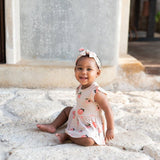 Kyte Baby Twirl Bodysuit Dress in Peach - Princess and the Pea Boutique