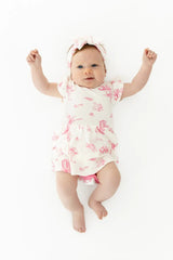 Kyte Baby Twirl Bodysuit Dress in Toile Ballet - Princess and the Pea Boutique