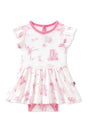 Kyte Baby Twirl Bodysuit Dress in Toile Ballet - Princess and the Pea Boutique