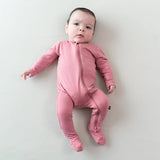 Kyte Baby Zippered Footie in Apple Blossom - Princess and the Pea Boutique