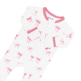 Kyte Baby Zippered Footie in Bow - Princess and the Pea Boutique