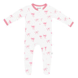 Kyte Baby Zippered Footie in Bow - Princess and the Pea Boutique