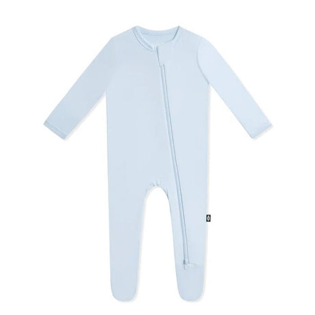 Kyte Baby Zippered Footie in Breeze - Princess and the Pea Boutique