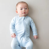 Kyte Baby Zippered Footie in Breeze - Princess and the Pea Boutique