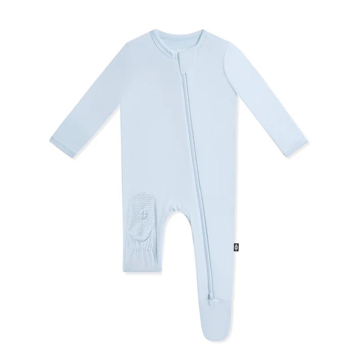 Kyte Baby Zippered Footie in Breeze - Princess and the Pea Boutique