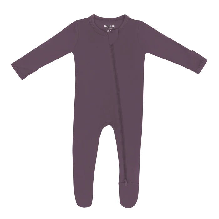 Kyte Baby Zippered Footie - Currant Kyte Baby Zippered Footie - Currant