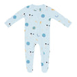 Kyte Baby Zippered Footie in Ice Space - Princess and the Pea Boutique