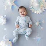 Kyte Baby Zippered Footie in Ice Space - Princess and the Pea Boutique