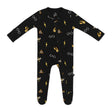 Kyte Baby Zippered Footie in Midnight Icon - Princess and the Pea Boutique