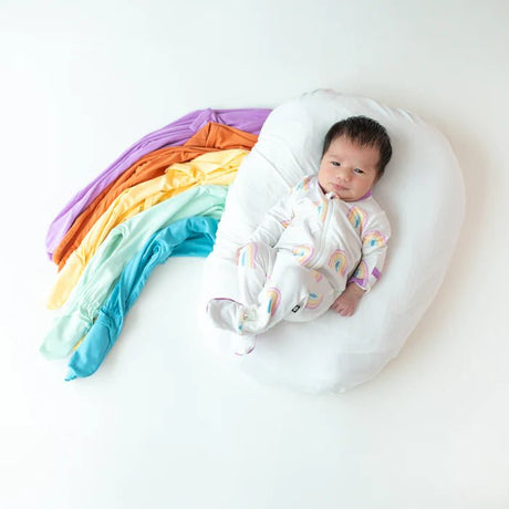 Kyte Baby Zippered Footie in Poi Rainbow - Princess and the Pea Boutique