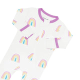 Kyte Baby Zippered Footie in Poi Rainbow - Princess and the Pea Boutique