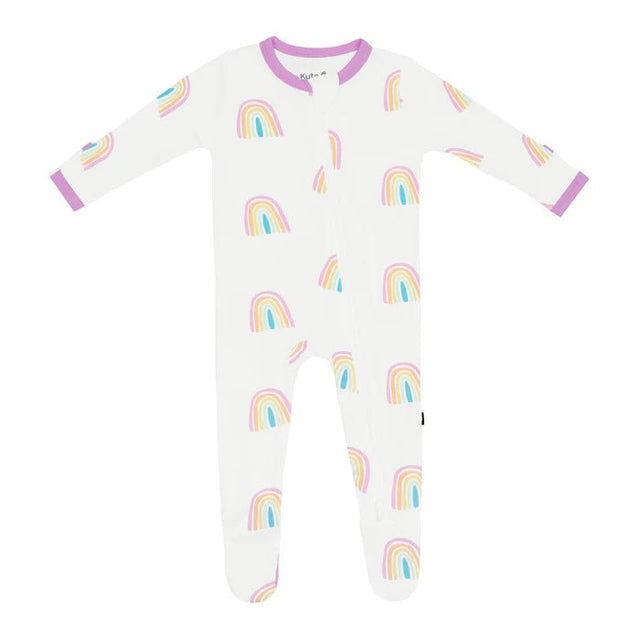 Kyte Baby Zippered Footie in Poi Rainbow - Princess and the Pea Boutique