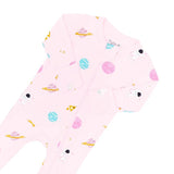 Kyte Baby Zippered Footie in Sakura Space - Princess and the Pea Boutique