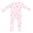 Kyte Baby Zippered Footie in Sakura Space - Princess and the Pea Boutique