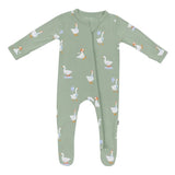 Kyte Baby Zippered Footie in Silly Goose - Princess and the Pea Boutique