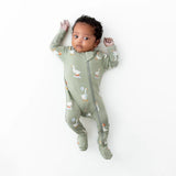 Kyte Baby Zippered Footie in Silly Goose - Princess and the Pea Boutique