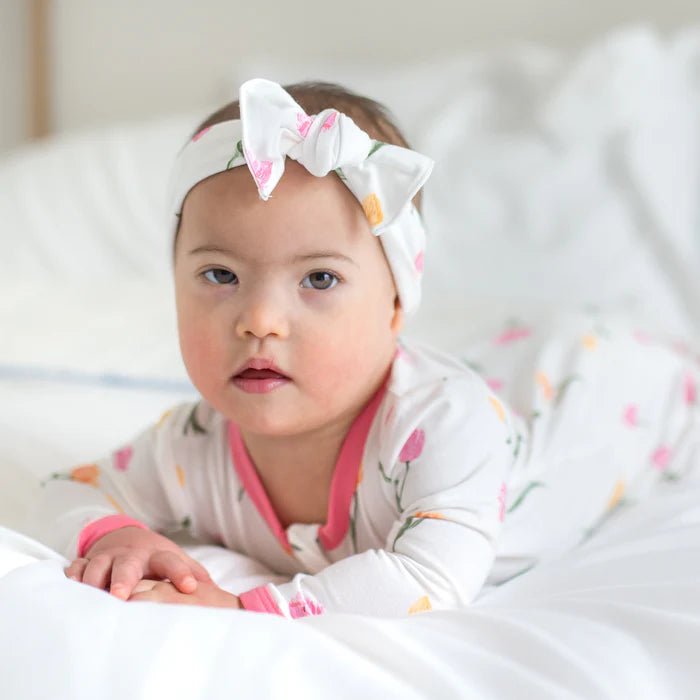 Kyte Baby Zippered Footie in Tulip - Princess and the Pea Boutique