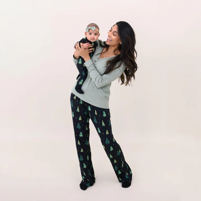 Kyte Baby Zippered Footie in Twinkle Tree - Princess and the Pea Boutique
