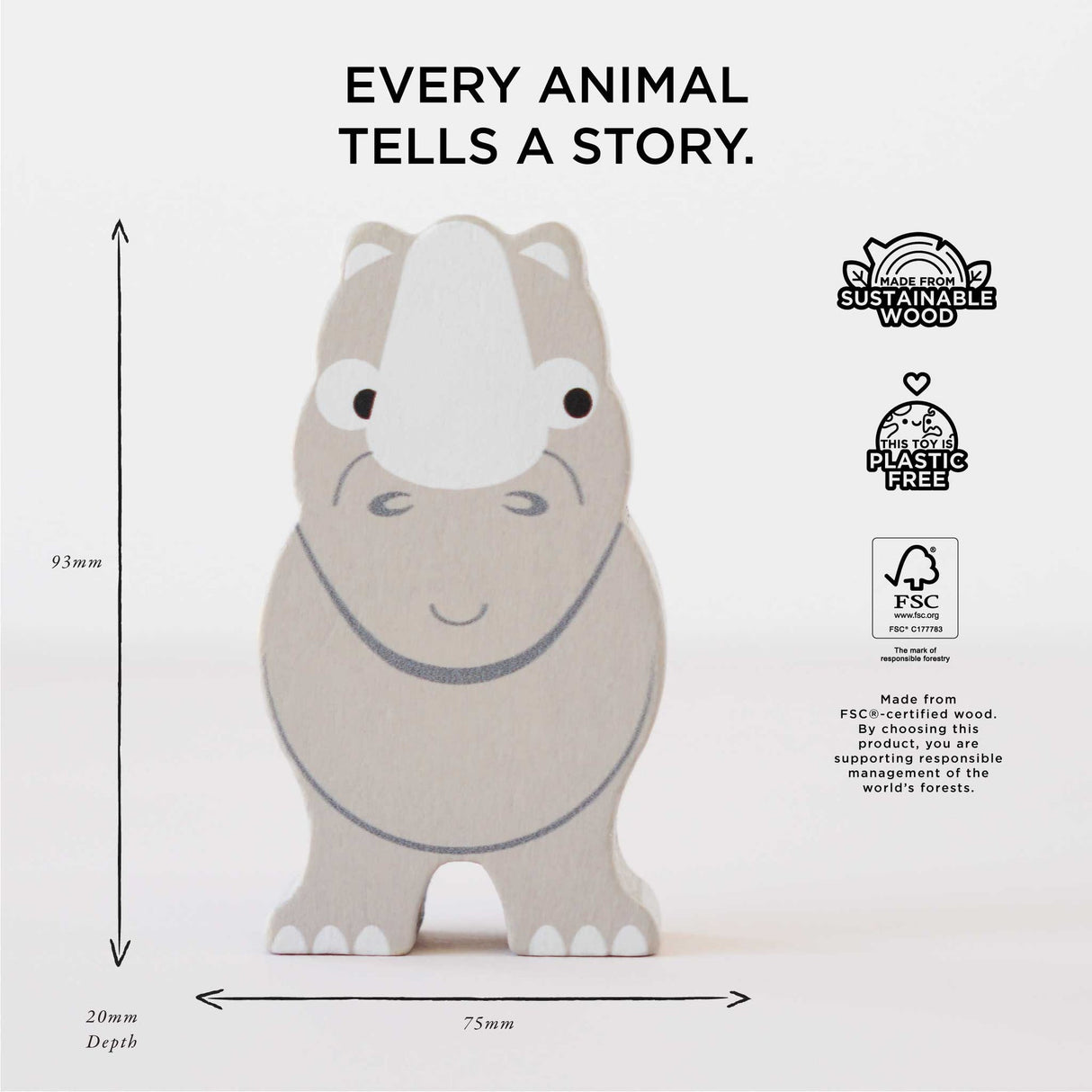 Le Toy Van Africa Stacking Animals & Bag - Princess and the Pea Boutique