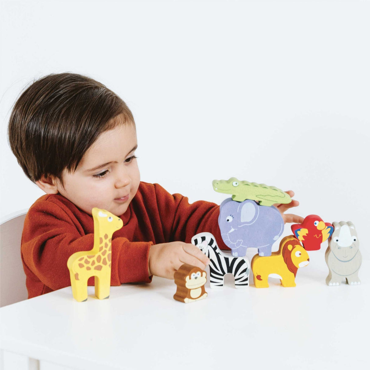 Le Toy Van Africa Stacking Animals & Bag - Princess and the Pea Boutique