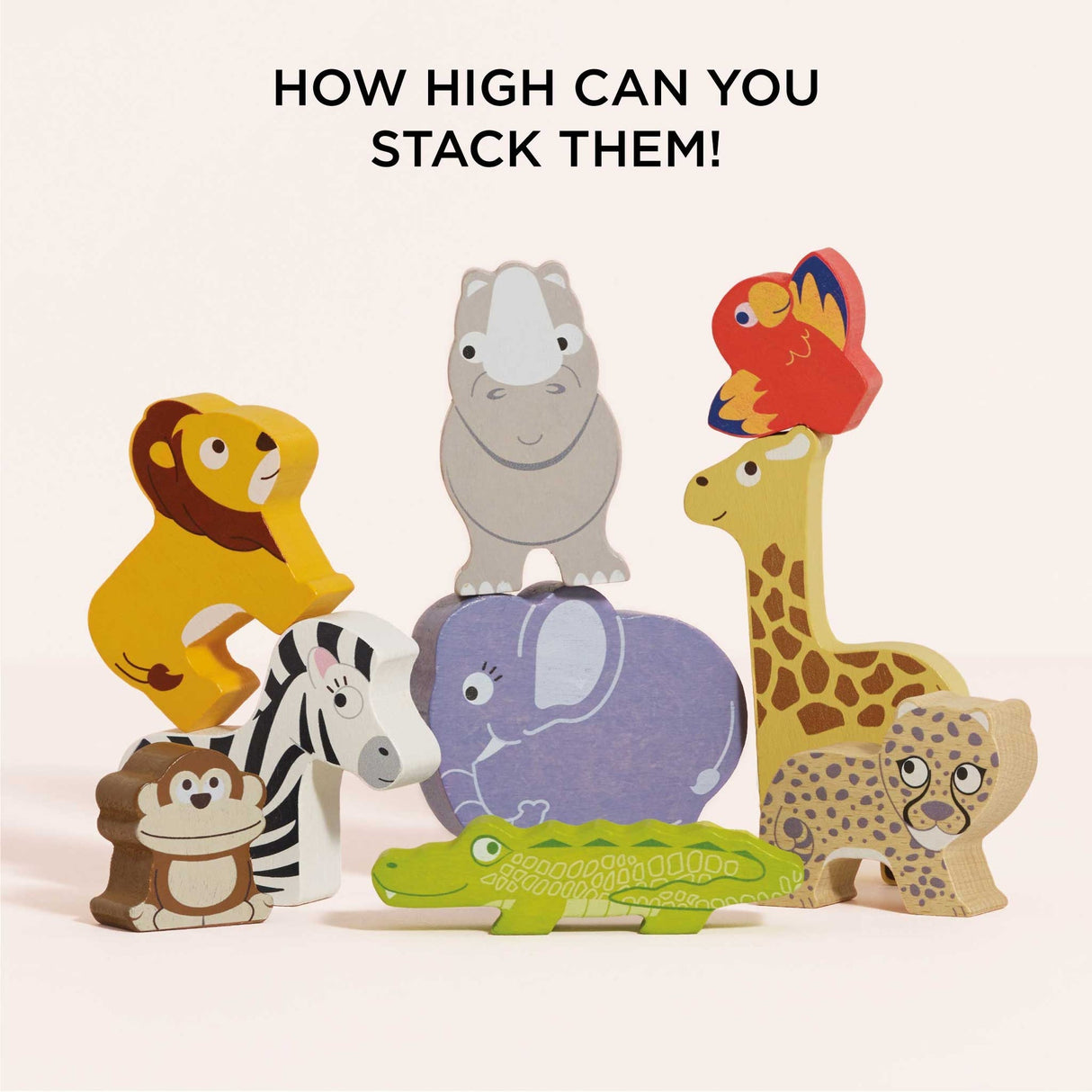 Le Toy Van Africa Stacking Animals & Bag - Princess and the Pea Boutique