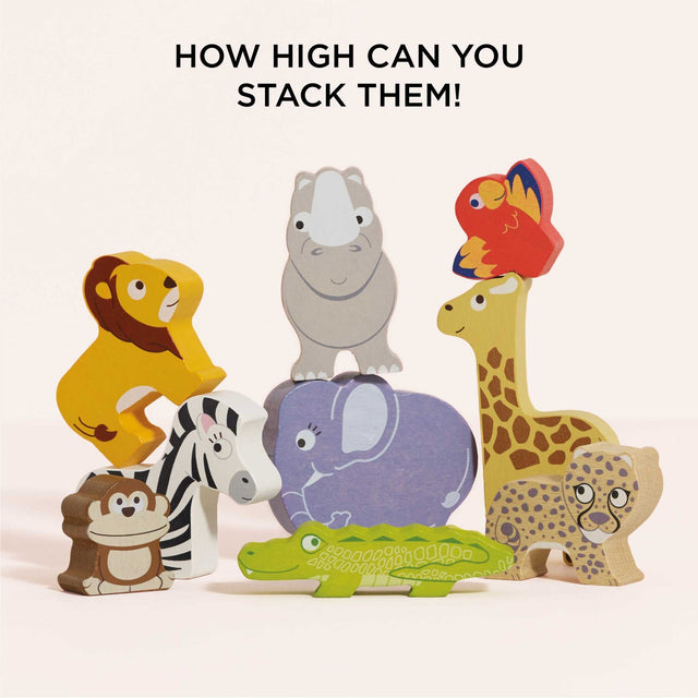 Le Toy Van Africa Stacking Animals & Bag - Princess and the Pea Boutique