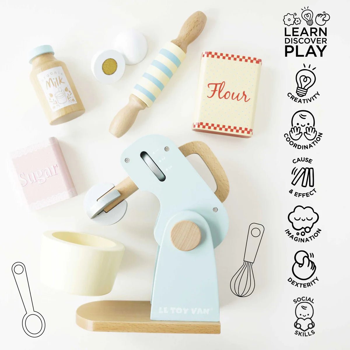 Le Toy Van Bakers Mixer Set and Accessories - Princess and the Pea Boutique