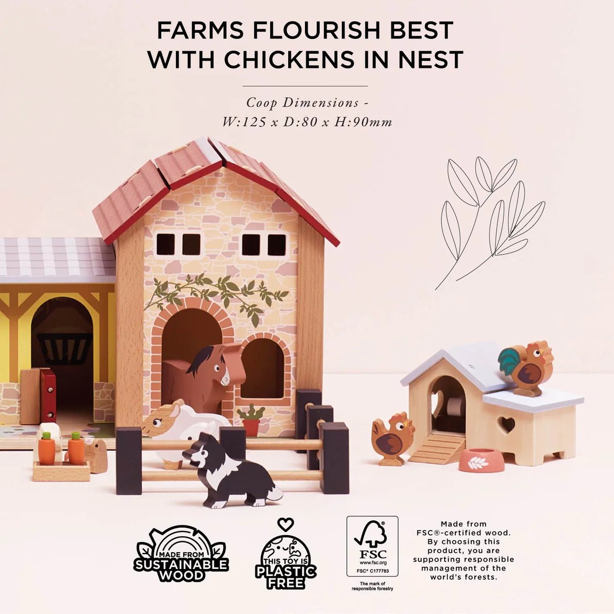 Le Toy Van Chicken Coop Playset - Princess and the Pea Boutique
