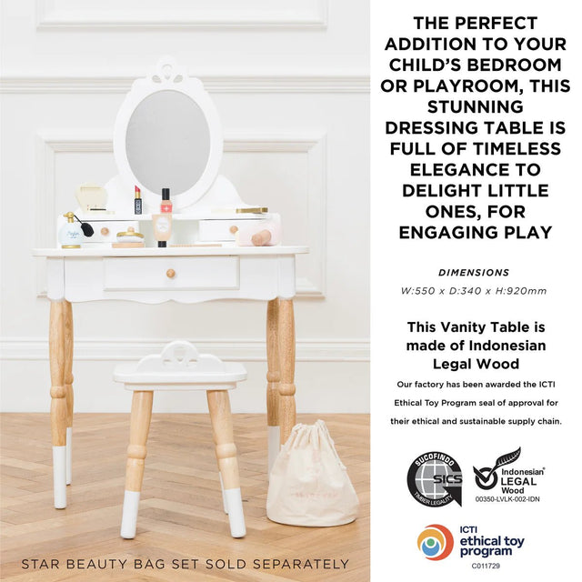 Le Toy Van Dressing - up Vanity Table & Stool - Princess and the Pea Boutique