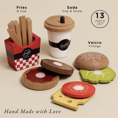 Le Toy Van Gourmet Hamburger Set - Princess and the Pea Boutique