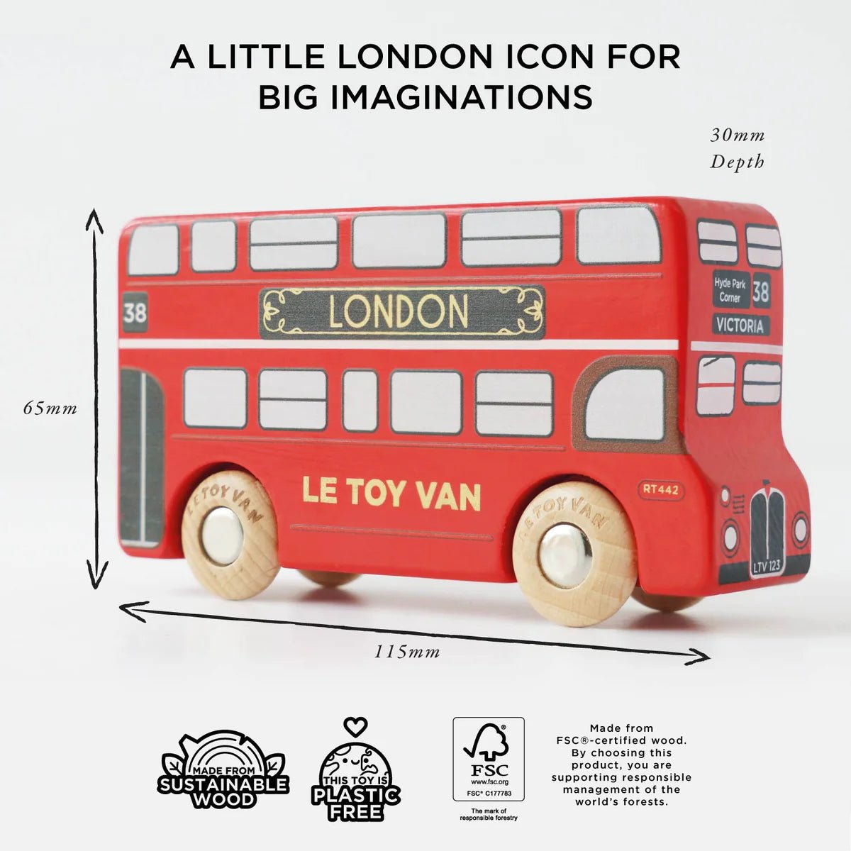 Le Toy Van London Bus LIMITED EDITION - Princess and the Pea Boutique