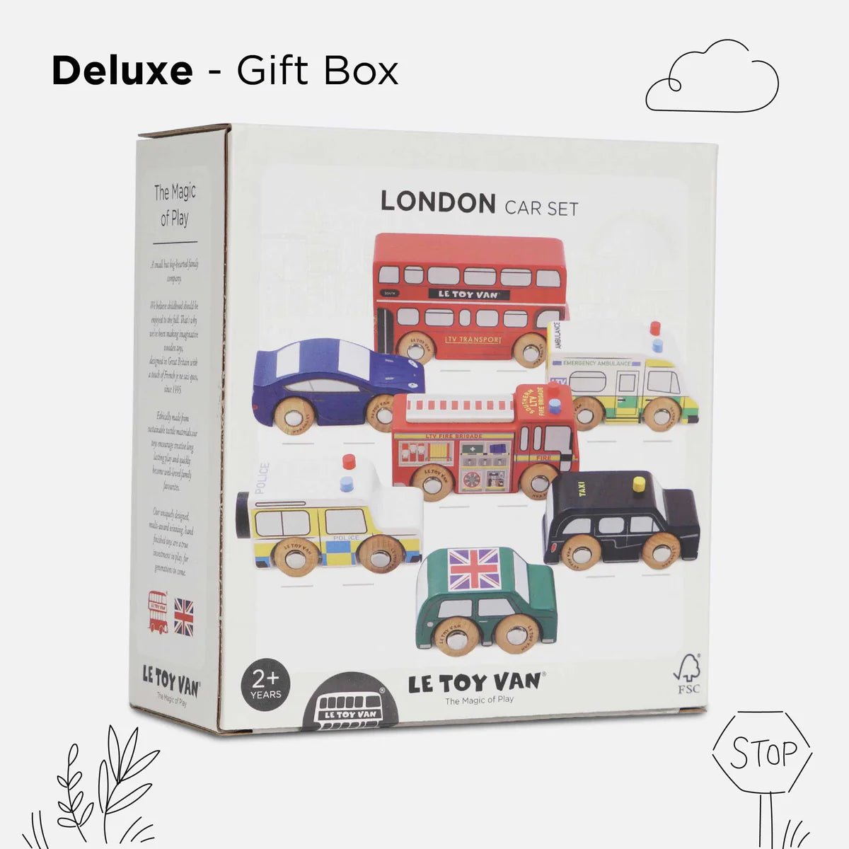 Le Toy Van London Toy Car Set - Princess and the Pea Boutique