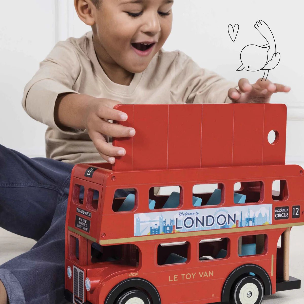 Le Toy Van London Wooden Bus - Princess and the Pea Boutique