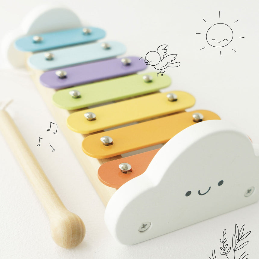 Le Toy Van Rainbow Wooden Xylophone - Princess and the Pea Boutique