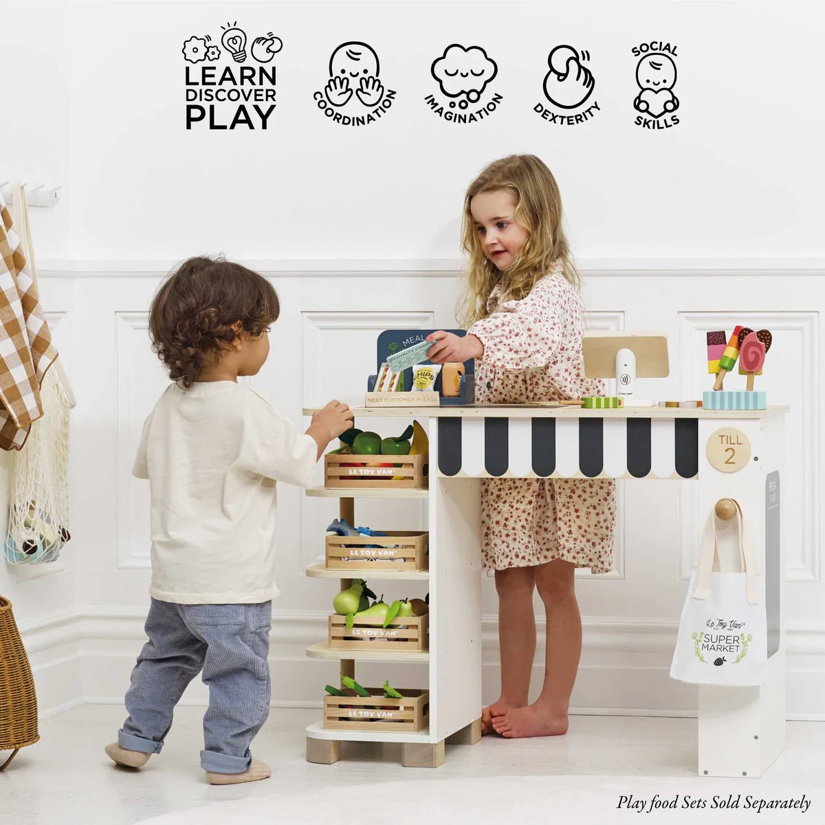 Le Toy Van Supermarket Till Checkout & Accessories - Princess and the Pea Boutique