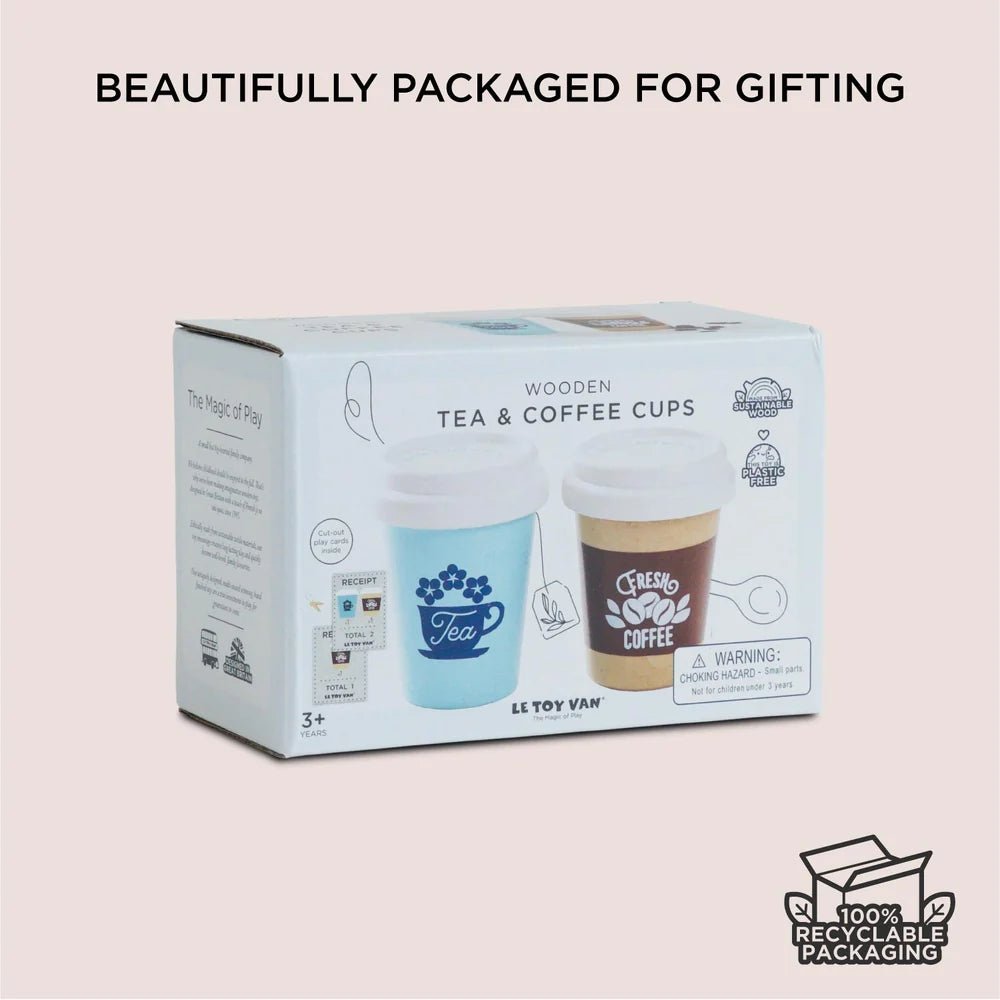 Le Toy Van Tea & Coffee Reuseable Eco Cups - Princess and the Pea Boutique