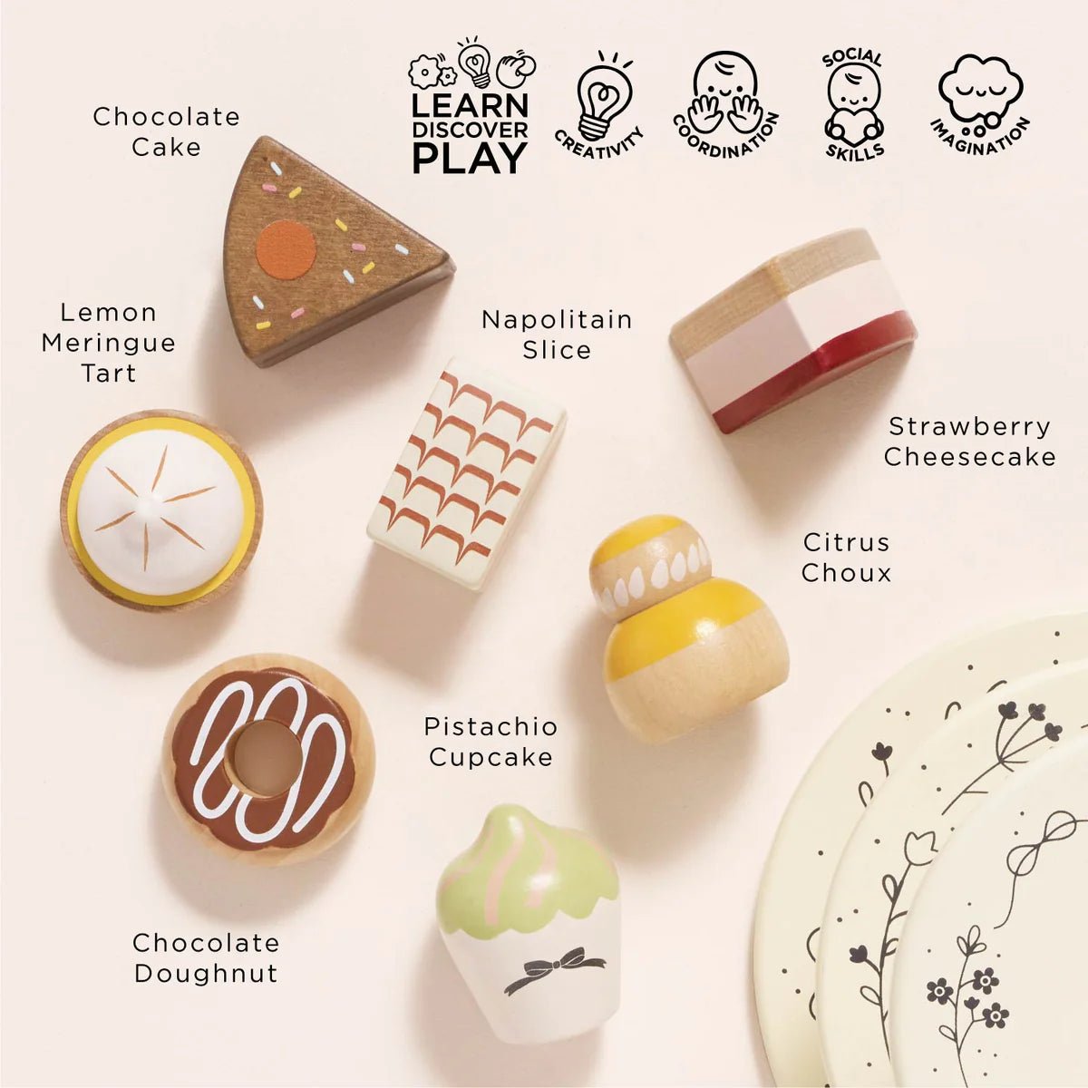 Le Toy Van Three Tier Cake Stand - Princess and the Pea Boutique