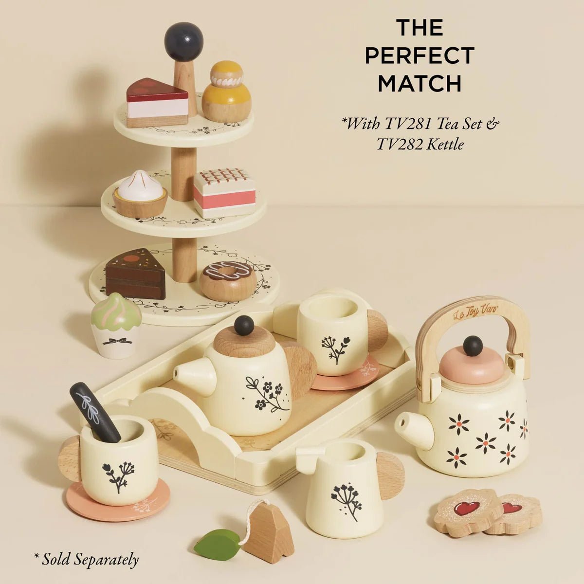Le Toy Van Three Tier Cake Stand - Princess and the Pea Boutique