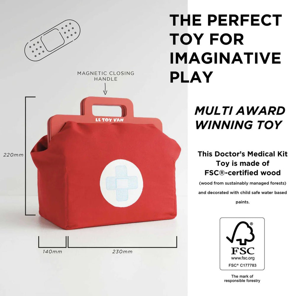 Le Toy Van Vintage Doctor Roleplay Wooden Kit - Princess and the Pea Boutique