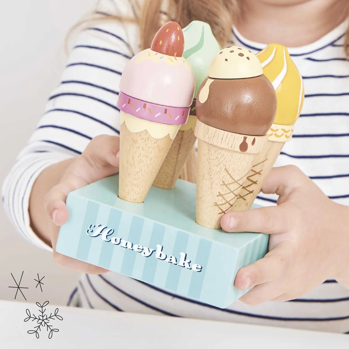 Le Toy Van Wooden Ice Cream Cones Set - Princess and the Pea Boutique