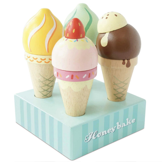 Le Toy Van Wooden Ice Cream Cones Set - Princess and the Pea Boutique