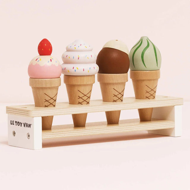 Le Toy Van Wooden Ice Cream Cones Set - Princess and the Pea Boutique