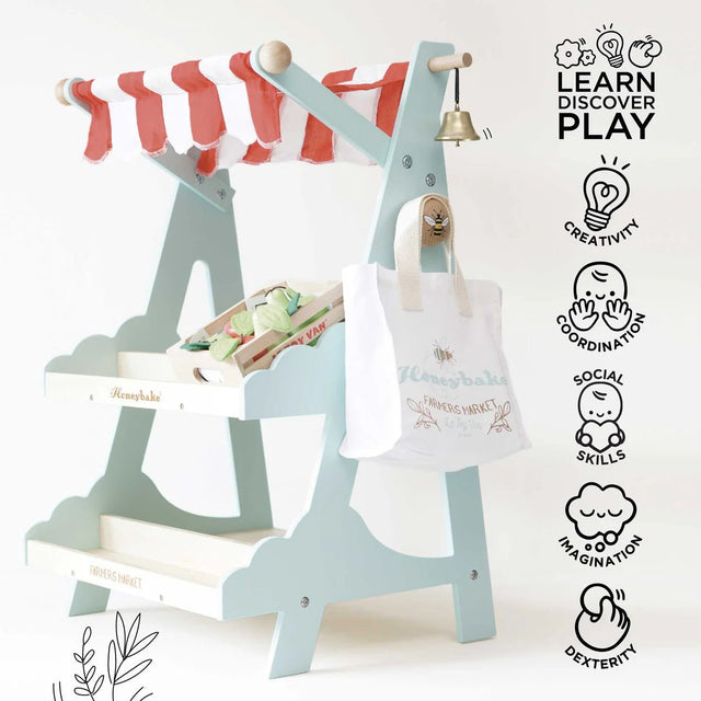 Le Toy Van Wooden Market Stall & Fruit Play Food Crate - Princess and the Pea Boutique