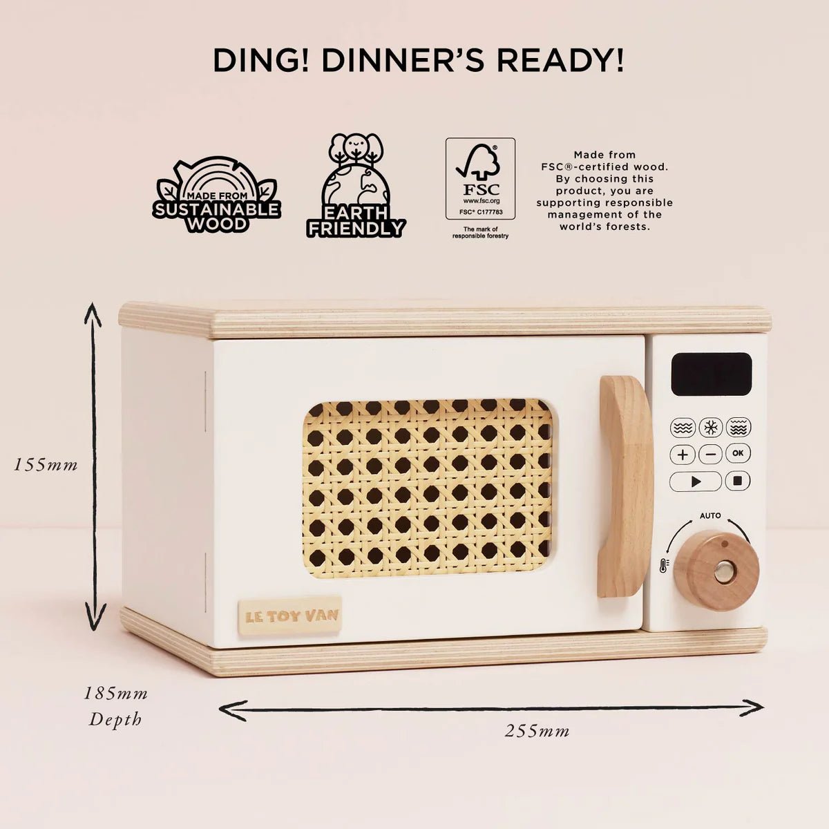 Le Toy Van Wooden Microwave - Princess and the Pea Boutique