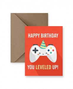 Leveled Up Birthday Card - Princess and the Pea Boutique
