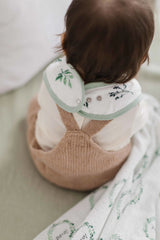 Lil North Co. Muslin Bandana Bib Set – Foliage & Loved Wreath - Princess and the Pea Boutique